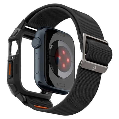 2 SPIGEN LITE FIT ”PRO” narukvica/zaštita za APPLE WATCH 4 / 5 / 6 / 7 / 8 / 9 / SE (44 / 45mm) MATTE BLACK - Slika 3