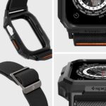 SPIGEN LITE FIT ”PRO” narukvica/zaštita za APPLE WATCH 4 / 5 / 6 / 7 / 8 / 9 / SE (44 / 45mm) MATTE BLACK - Slika 10