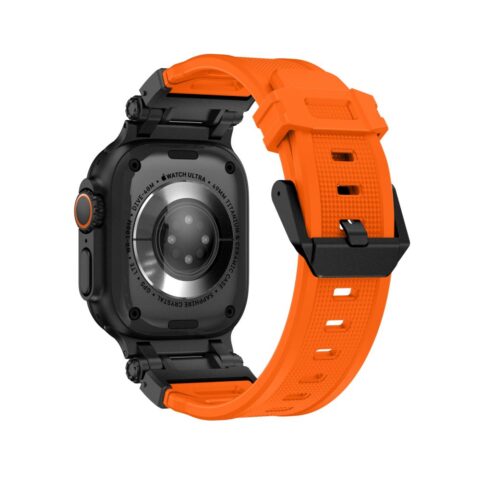 TECH-PROTECT DELTA PRO narukvica APPLE WATCH 4 / 5 / 6 / 7 / 8 / 9 / SE / ULTRA 1 / 2 (42 / 44 / 45 / 49 mm) ORANGE/BLACK - Slika 4