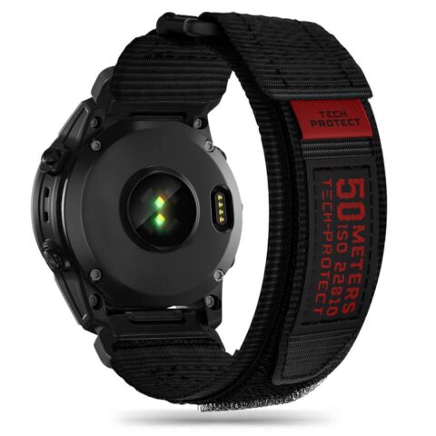 1 TECH-PROTECT SCOUT PRO narukvica GARMIN FENIX 3 / 5X / 3HR / 5X PLUS / 6X / 6X PRO / 7X / 8 (51 mm) (crna) - Slika 2