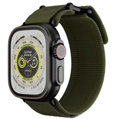 5 TECH-PROTECT SCOUT PRO narukvica APPLE WATCH 4 / 5 / 6 / 7 / 8 / 9 / SE / ULTRA 1 / 2 (42 / 44 / 45 / 49 mm) (MILITARY GREEN) - Slika 1
