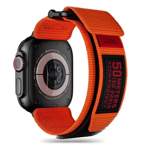TECH-PROTECT SCOUT PRO narukvica APPLE WATCH 4 / 5 / 6 / 7 / 8 / 9 / SE / ULTRA 1 / 2 (42 / 44 / 45 / 49 mm) (ORANGE) - Slika 6