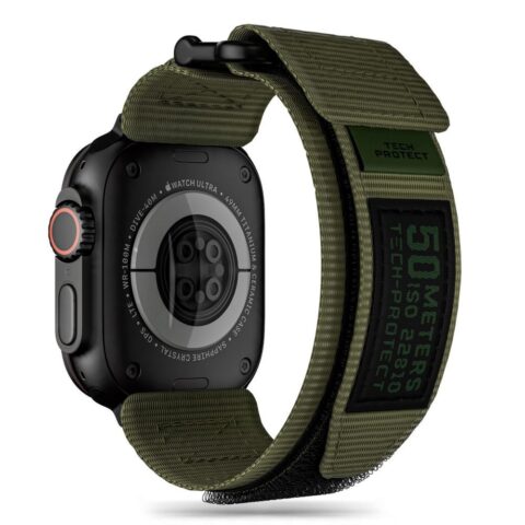 TECH-PROTECT SCOUT PRO narukvica APPLE WATCH 4 / 5 / 6 / 7 / 8 / 9 / SE / ULTRA 1 / 2 (42 / 44 / 45 / 49 mm) (MILITARY GREEN) - Slika 6