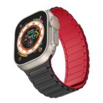 TECH-PROTECT ICONBAND MAGNETIC narukvica APPLE WATCH 4 / 5 / 6 / 7 / 8 / 9 / SE / ULTRA 1 / 2 (42 / 44 / 45 / 49 mm) BLACK/RED - Slika 2