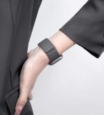 TECH-PROTECT ICONBAND MAGNETIC narukvica APPLE WATCH 4 / 5 / 6 / 7 / 8 / 9 / SE / ULTRA 1 / 2 (42 / 44 / 45 / 49 mm) TITANIUM/ORANGE - Slika 8