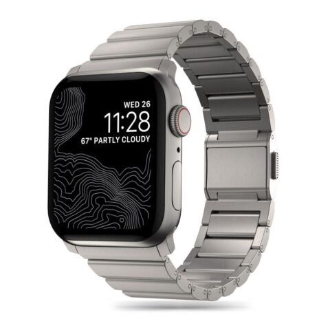6 TECH-PROTECT STEELBAND narukvica APPLE WATCH 4 / 5 / 6 / 7 / 8 / 9 / SE / ULTRA 1 / 2 (42 / 44 / 45 / 49mm) TITANIUM - Slika 1