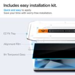 2x SPIGEN GLAS.TR ”EZ FIT” za Samsung S24 ULTRA (PRIVACY) metalizirano - Slika 7