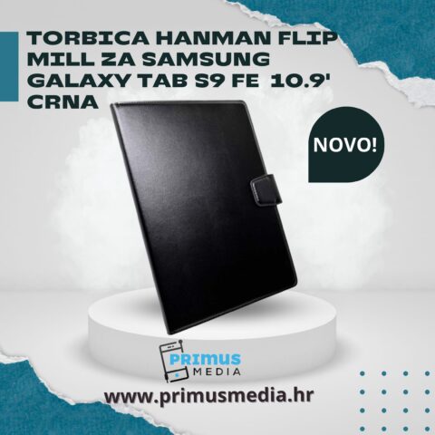 White and Blue Modern Shoes Product Sale Instagram Post (3) TORBICA HANMAN flip mill SAMSUNG GALAXY GALAXY TAB S9 FE 10.9' (CRNA) - Slika 1