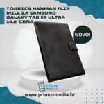TORBICA HANMAN flip mill SAMSUNG GALAXY TAB S9 ULTRA 14.6' (CRNA)