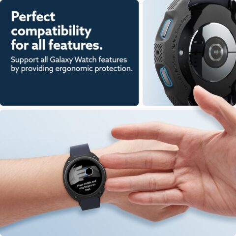 CASEOLOGY VAULT zaštita za SAMSUNG GALAXY WATCH 7 (44 MM) MATTE BLACK - Slika 11