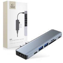 TECH-PROTECT V5-HUB ADAPTER 7 u 1 (sivi)