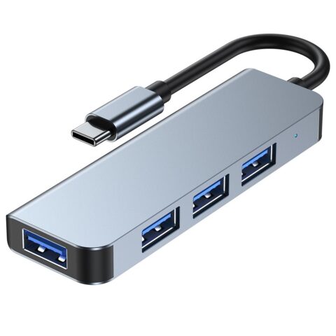 2 TECH-PROTECT V1-HUB ADAPTER 4 u 1 (sivi) - Slika 2