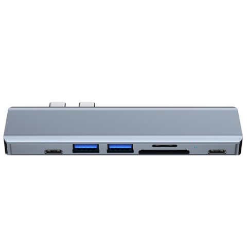 5 TECH-PROTECT V5-HUB ADAPTER 7 u 1 (sivi) - Slika 5