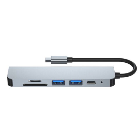 6 TECH-PROTECT V4-HUB ADAPTER 6 u 1 (sivi) - Slika 6