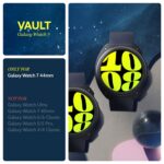 CASEOLOGY VAULT zaštita za SAMSUNG GALAXY WATCH 7 (44 MM) MATTE BLACK - Slika 8