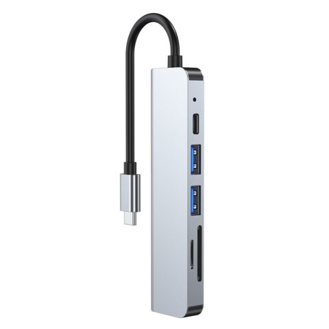 8 TECH-PROTECT V4-HUB ADAPTER 6 u 1 (sivi) - Slika 8