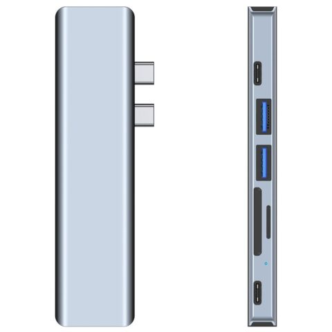9 TECH-PROTECT V5-HUB ADAPTER 7 u 1 (sivi) - Slika 9