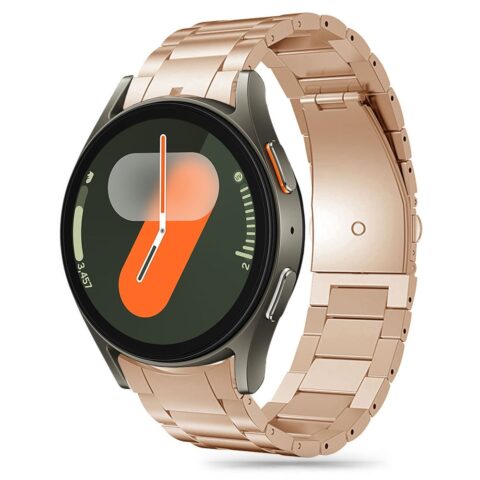 1 TECH-PROTECT STAINLESS narukvica za SAMSUNG GALAXY WATCH 4 / 5 / 5 PRO / 6 / 7 / FE (BLUSH GOLD) - Slika 1