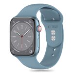 TECH-PROTECT SILICONE narukvica za APPLE WATCH 6 / 7 / 8 / 9 / 10 / SE / ULTRA 1 / 2 (44 / 45 / 46 / 49 mm) WINTER BLUE