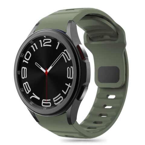 TECH-PROTECT SILICONE LINE narukvica za SAMSUNG GALAXY WATCH 4 / 5 / 5 PRO / 6 / 7 / FE (OLIVE GREEN) - Slika 1