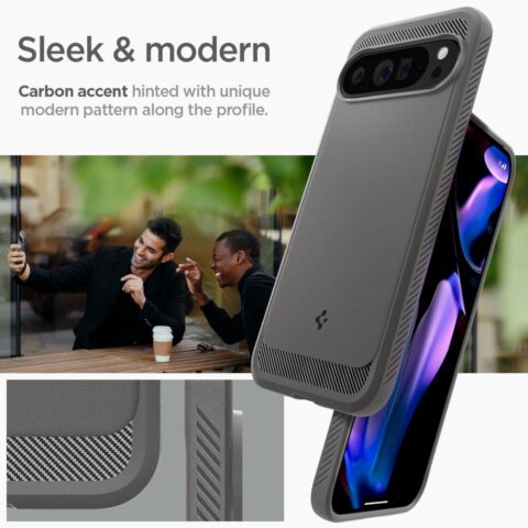 SPIGEN RUGGED ARMOR zaštita za GOOGLE PIXEL 9 PRO XL (MARBLE GREY) - Slika 6