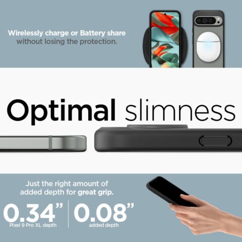 SPIGEN ULTRA HYBRID zaštita za GOOGLE PIXEL 9 PRO XL (MATTE BLACK) - Slika 4