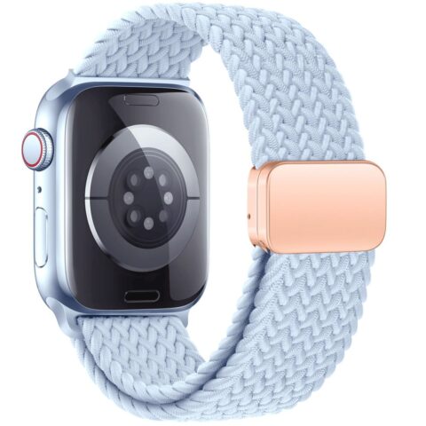 TECH-PROTECT NYLONMAG narukvica za APPLE WATCH 6 / 7 / 8 / 9 / 10 / SE (40 / 41 / 42 mm) BABY BLUE - Slika 4