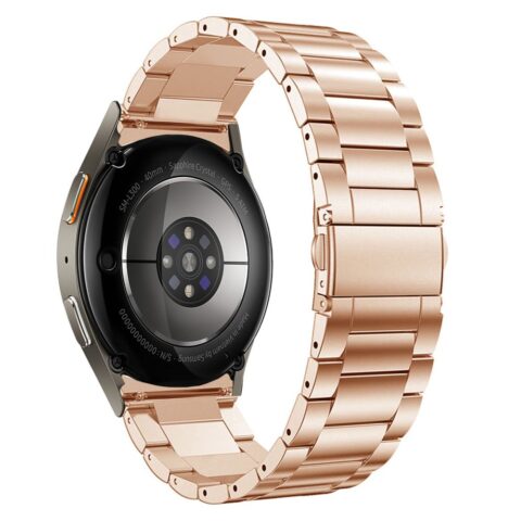 TECH-PROTECT STAINLESS narukvica za SAMSUNG GALAXY WATCH 4 / 5 / 5 PRO / 6 / 7 / FE (BLUSH GOLD) - Slika 3