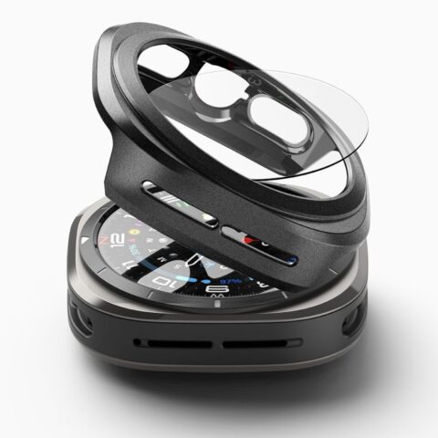 RINGKE SLIM & kaljeno staklo za GALAXY WATCH ULTRA (47 mm) TITANIUM BLACK - Slika 3