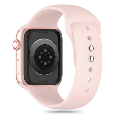 TECH-PROTECT SILICONE narukvica za APPLE WATCH 6 / 7 / 8 / 9 / 10 / SE / ULTRA 1 / 2 (44 / 45 / 46 / 49 mm) LIGHT PINK - Slika 3