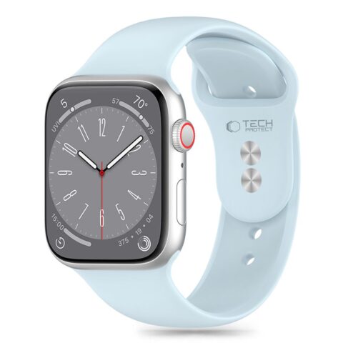 TECH-PROTECT SILICONE narukvica za APPLE WATCH 6 / 7 / 8 / 9 / 10 / SE (40 / 41 / 42 mm) SKY - Slika 1