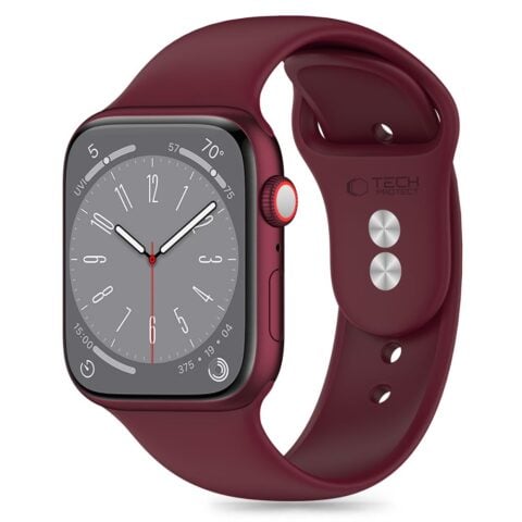 2 TECH-PROTECT SILICONE narukvica za APPLE WATCH 6 / 7 / 8 / 9 / 10 / SE / ULTRA 1 / 2 (44 / 45 / 46 / 49 mm) MULBERRY - Slika 1