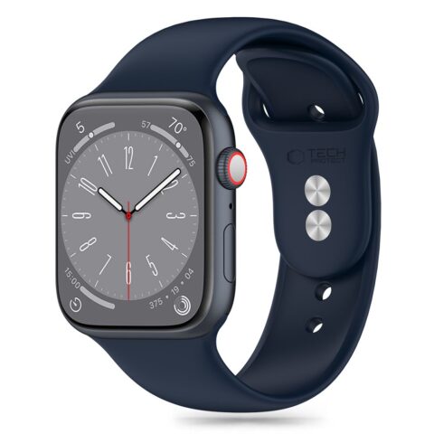 2 TECH-PROTECT SILICONE narukvica za APPLE WATCH 6 / 7 / 8 / 9 / 10 / SE / ULTRA 1 / 2 (44 / 45 / 46 / 49 mm) STORM BLUE - Slika 1