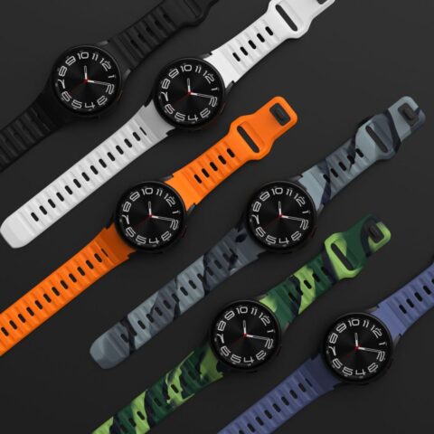 TECH-PROTECT SILICONE LINE narukvica za SAMSUNG GALAXY WATCH 4 / 5 / 5 PRO / 6 / 7 / FE (CRAYON GREY) - Slika 4