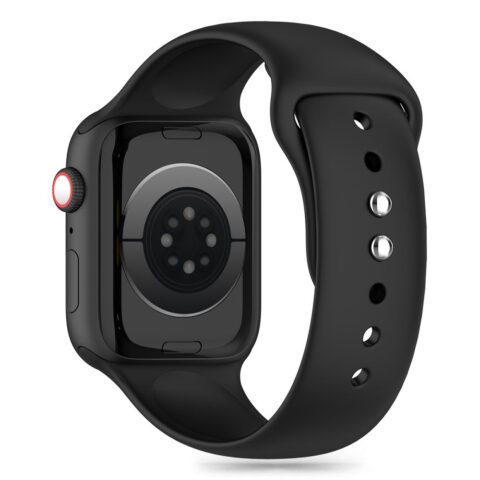 TECH-PROTECT SILICONE narukvica za APPLE WATCH 6 / 7 / 8 / 9 / 10 / SE (40 / 41 / 42 mm) crna - Slika 3
