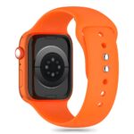 TECH-PROTECT SILICONE narukvica za APPLE WATCH 6 / 7 / 8 / 9 / 10 / SE (40 / 41 / 42 mm) BRIGHT ORANGE - Slika 7