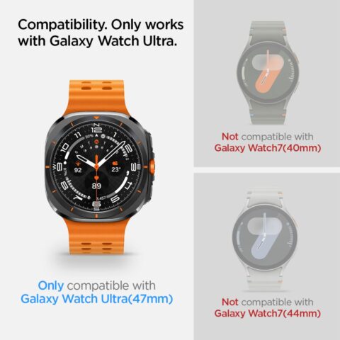 SPIGEN GLAS.TR ”EZ-FIT” 2x kaljena stakla za GALAXY WATCH ULTRA 2024 / 2025 (47 mm) - Slika 6