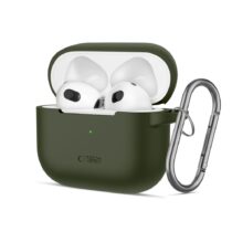 TECH-PROTECT SILICONE HOOK zaštita za APPLE AIRPODS 3 (OLIVE GREEN)