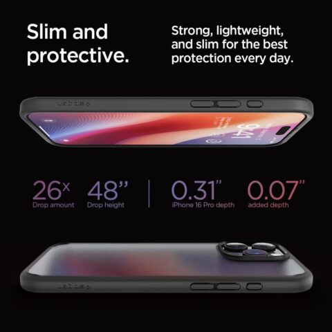 SPIGEN ULTRA HYBRID zaštita za iPHONE 16 PRO (FROST BLACK) - Slika 12