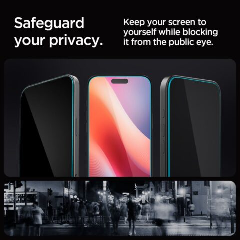 SPIGEN GLAS.TR ”EZ FIT” 2 komada za iPHONE 16 PRO (PRIVACY) - Slika 13