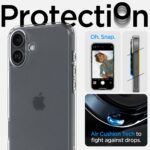 SPIGEN ULTRA HYBRID zaštita za iPHONE 16 (frost clear) - Slika 5