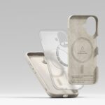 RINGKE SILICONE MAGNETIC zaštita za MAGSAFE iPHONE 16 (STONE) - Slika 8