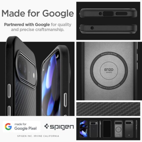Spigen Enzo Aramid GOOGLE PIXEL 9 PRO XL (MATTE BLACK) - Slika 17