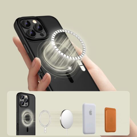 TECH-PROTECT MAGMAT MAGSAFE zaštita za iPHONE 16 PRO MAX (MATTE BLACK) - Slika 4