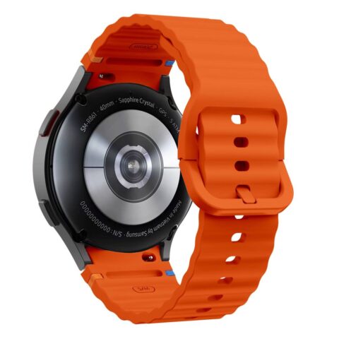 TECH-PROTECT SILICONE  SPORT narukvica za SAMSUNG GALAXY WATCH 4 / 5 / 5 PRO / 6 / 7 / FE (ORANGE) - Slika 4