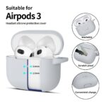 TECH-PROTECT SILICONE HOOK zaštita za APPLE AIRPODS 3 (CRAYON GREY) - Slika 3