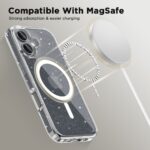 TECH-PROTECT FLEXAIR HYBRID MAGSAFE zaštita za iPHONE 16 (GLITTER CLEAR) - Slika 4