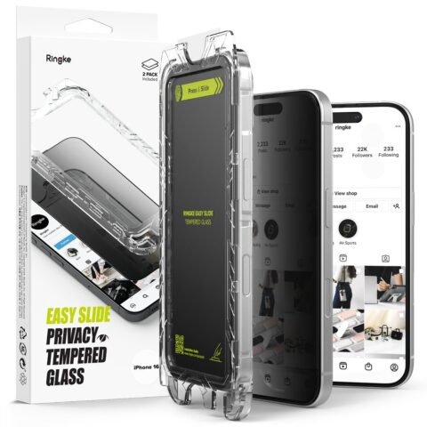 2 2x RINGKE EASY SLIDE kaljena stakla za iPHONE 16 PRO MAX (PRIVACY) - Slika 1