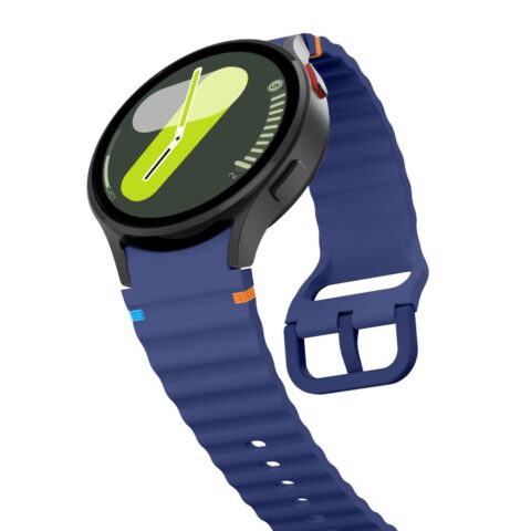 TECH-PROTECT SILICONE  SPORT narukvica za SAMSUNG GALAXY WATCH 4 / 5 / 5 PRO / 6 / 7 / FE (NAVY BLUE) - Slika 5