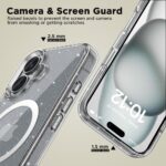 TECH-PROTECT FLEXAIR HYBRID MAGSAFE zaštita za iPHONE 16 (GLITTER CLEAR) - Slika 5